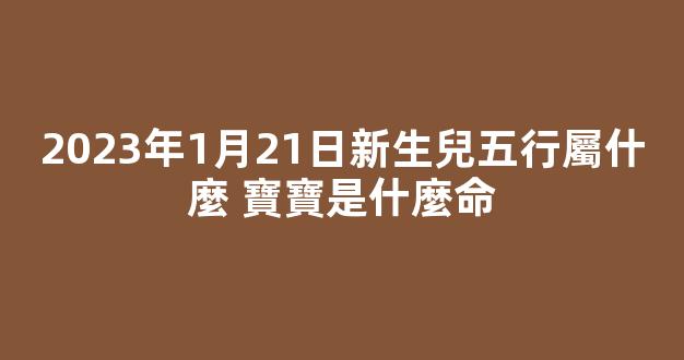 2023年1月21日新生兒五行屬什麼 寶寶是什麼命